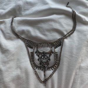 Chunky Silver Statement Necklace